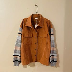 NWT Roolee Printed Sleeve Jacket